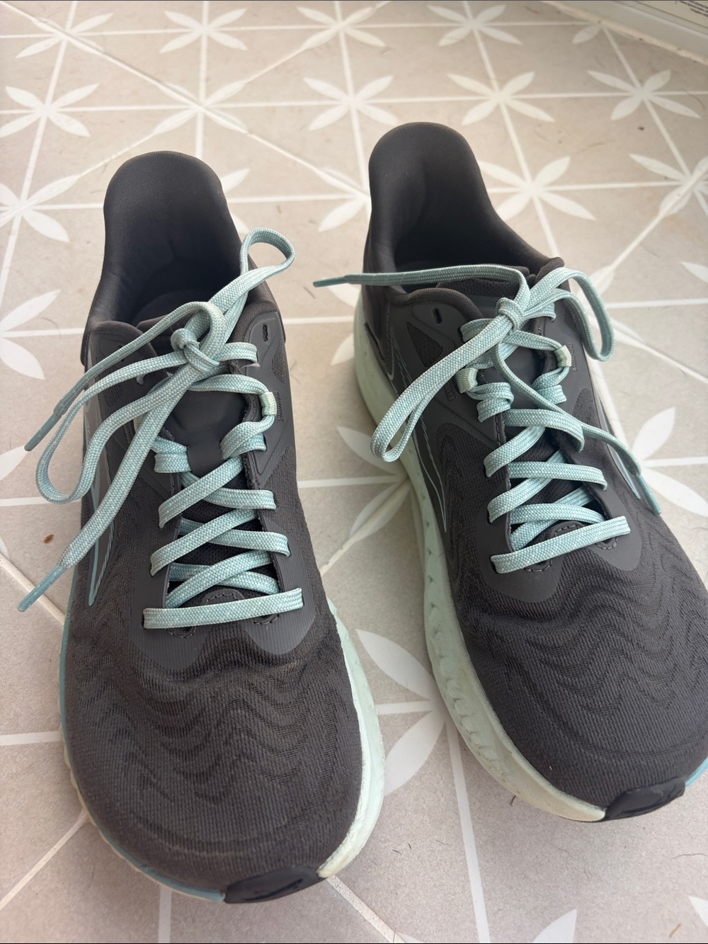 Altra Women's Torin 7 Black and Light Blue Athletic Running Shoes